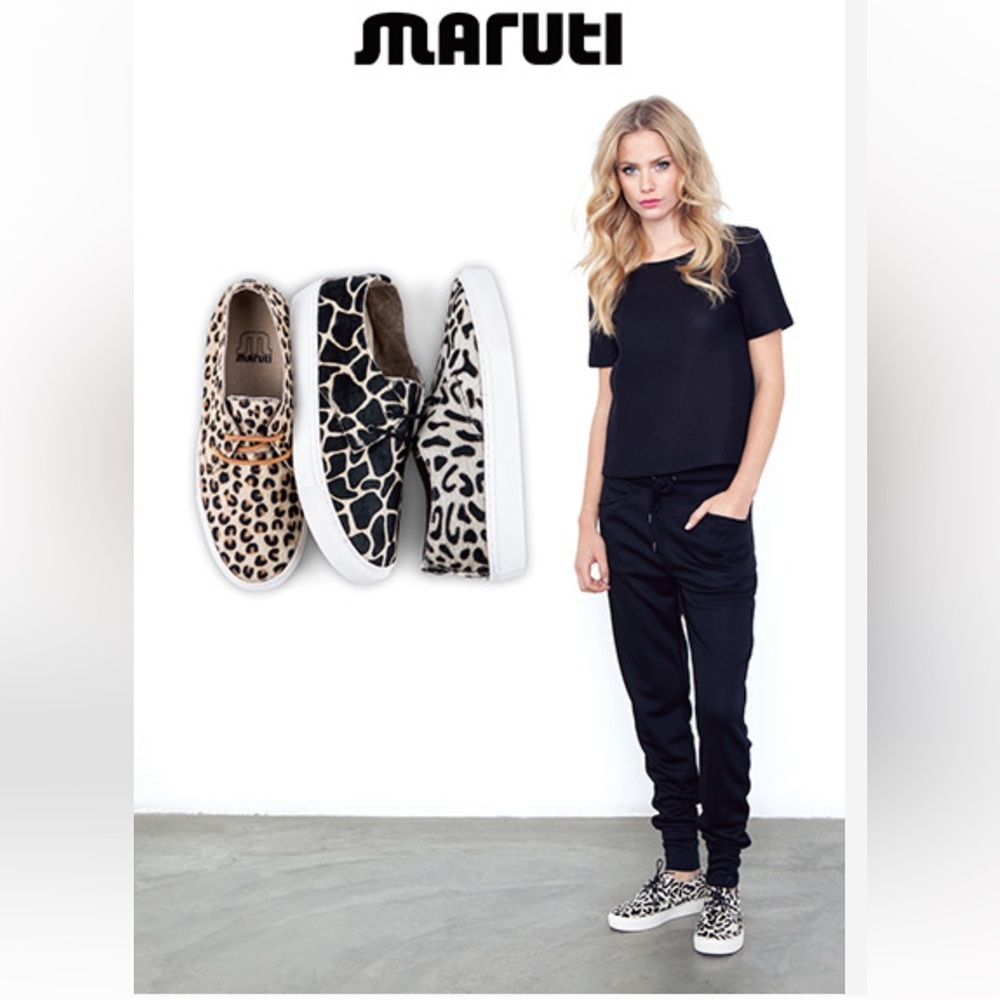 Maruti Brazz leopard sneakers